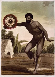 Homme avec hochet
